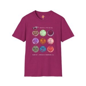 Glen Rock Spring Company Waukegan T-Shirt — Bottled at the Spring Bottle Cap Design