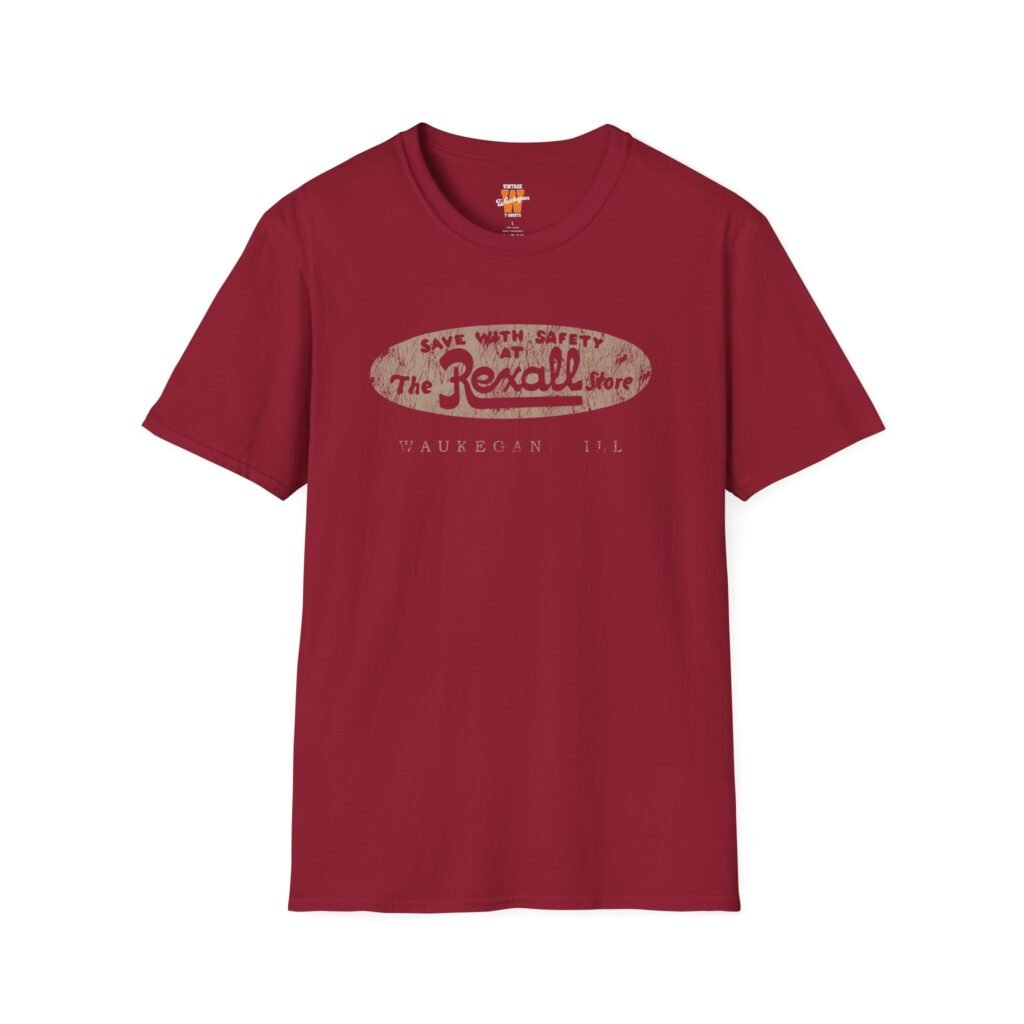Vintage 1920s Rexall Drug Save With Safety T-Shirt