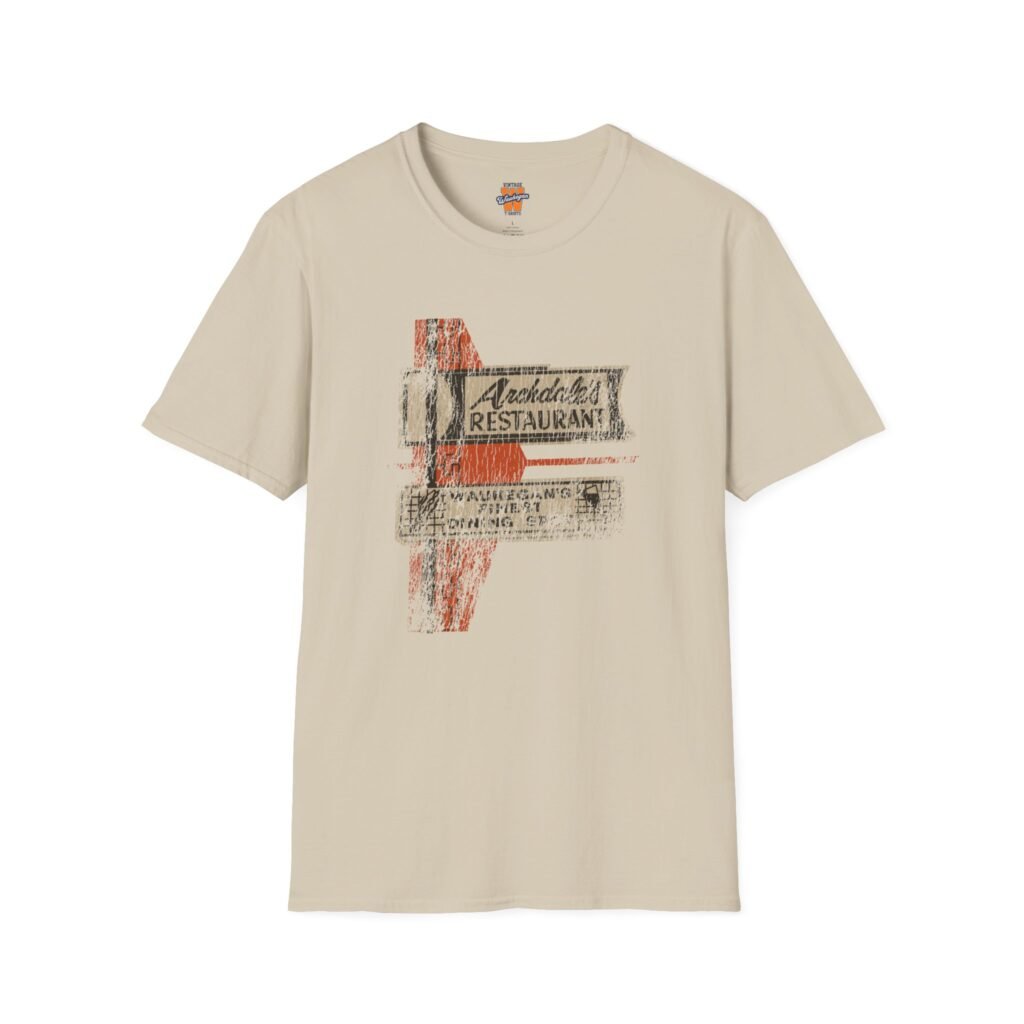 Archdale's Restaurant Roadside Vintage Sign Tee Waukegan IL