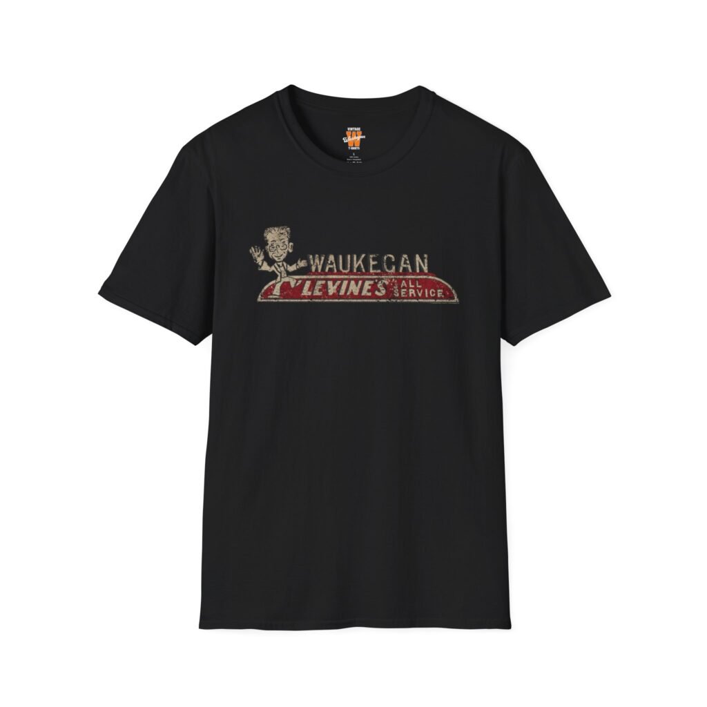 Waukegan Illinois Vintage Levine's Auto Service Station T-Shirt