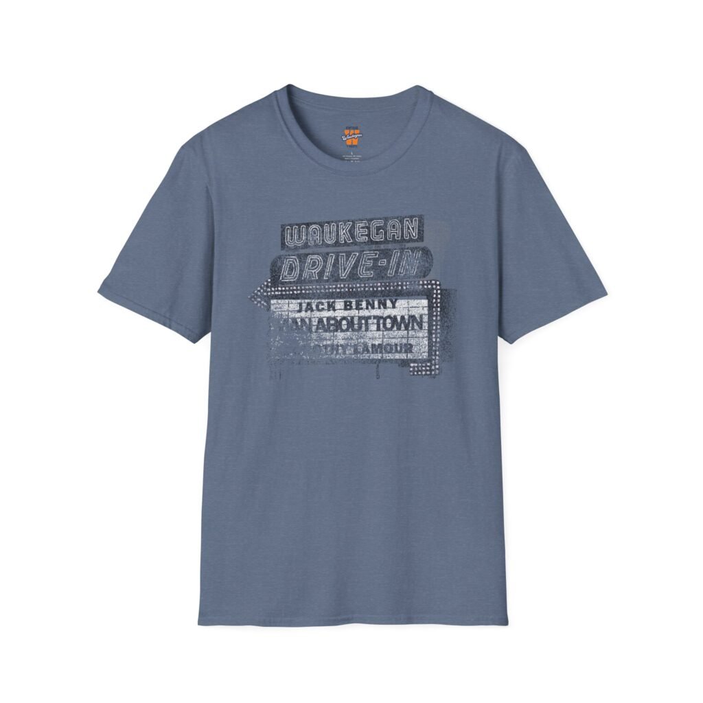 Vintage Waukegan Outdoor Drive‑In Marquee Sign T-Shirt