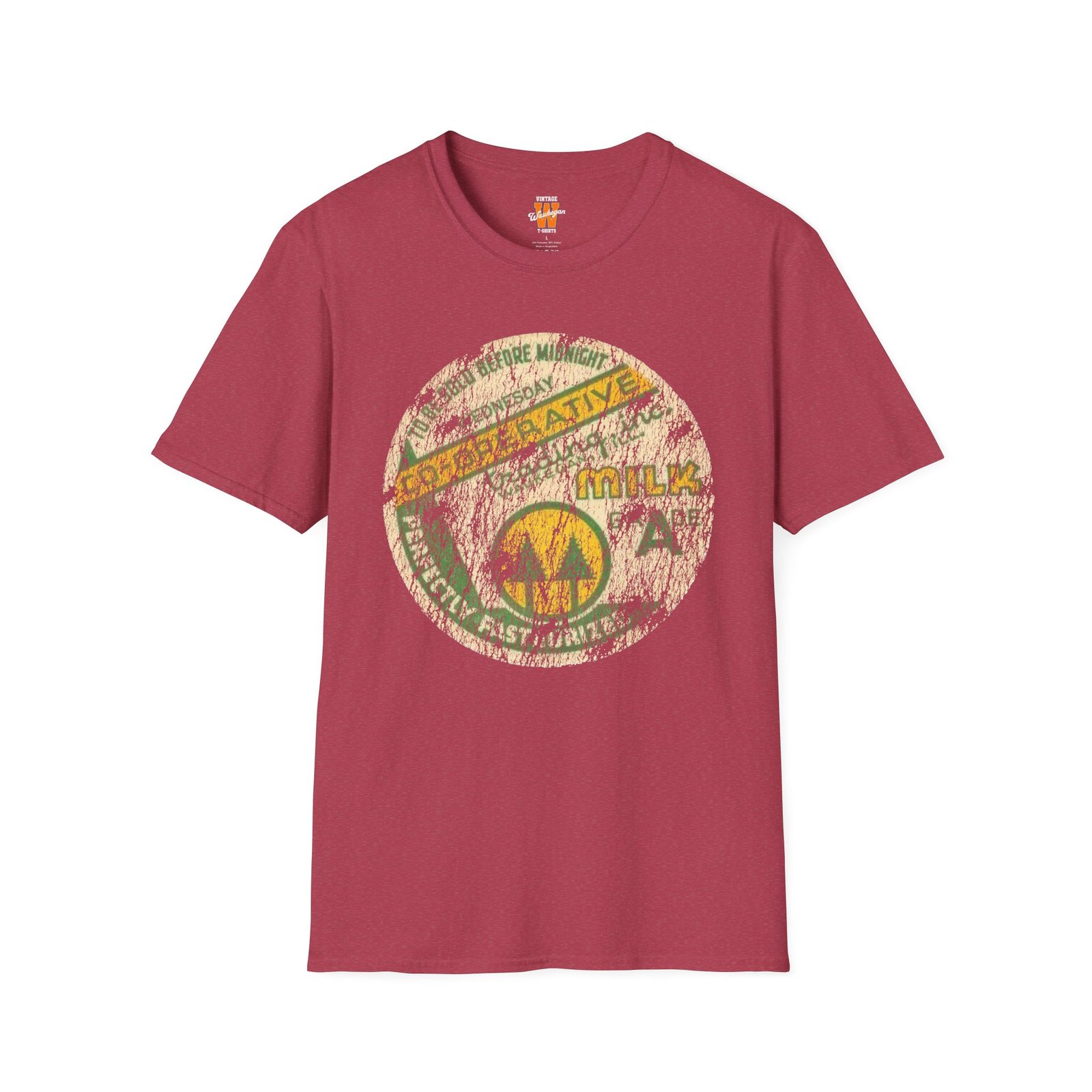Vintage Milk Co-op Trading T-Shirt Waukegan Illinois - Image 11