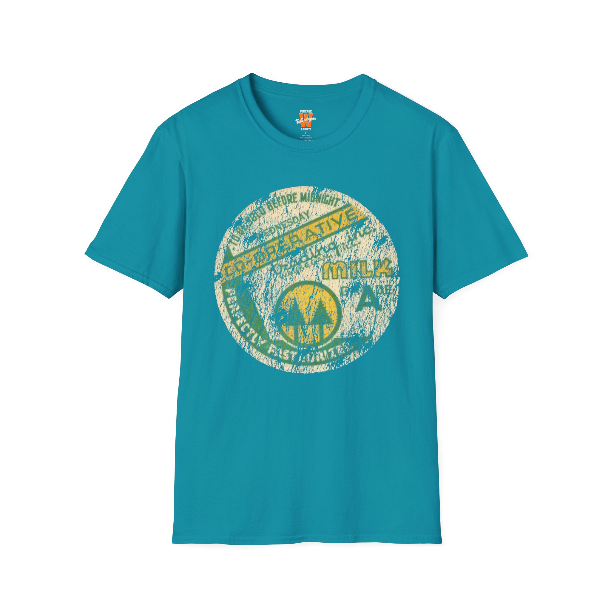Vintage Milk Co-op Trading T-Shirt Waukegan Illinois - Image 8