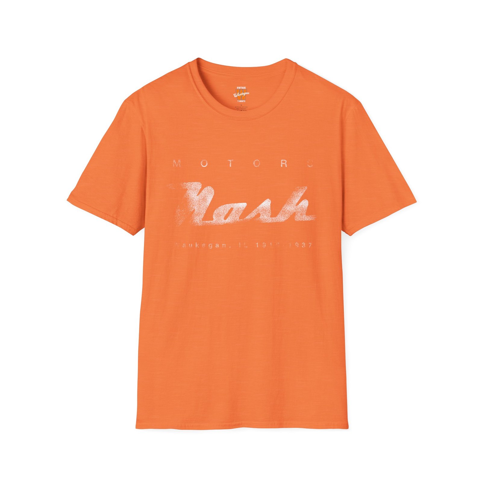 Nash Motors Auto Dealer T-Shirt — Waukegan Vintage Motor Co. Tee - Image 2