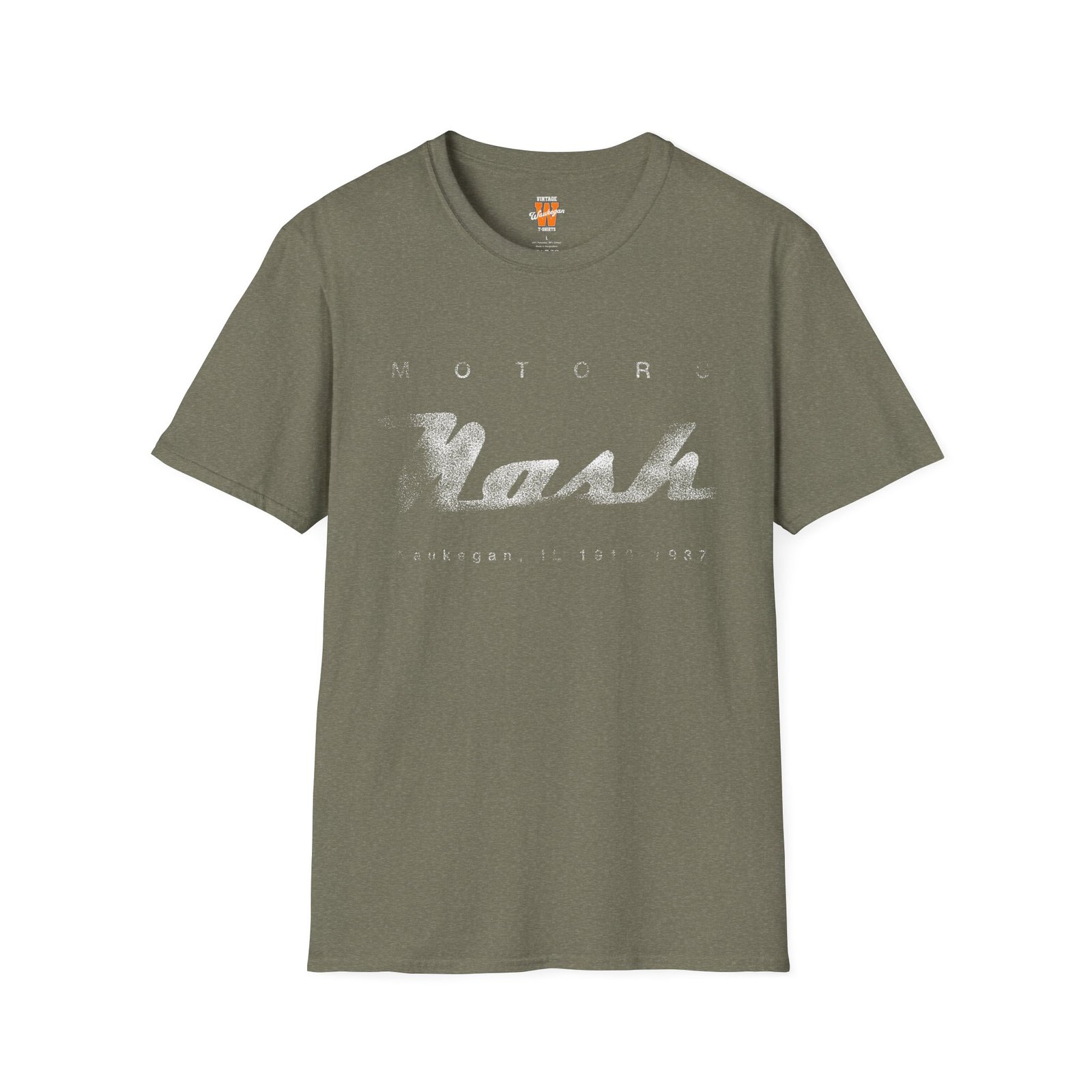 Nash Motors Auto Dealer T-Shirt — Waukegan Vintage Motor Co. Tee - Image 3