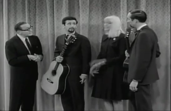 Peter Paul and Mary on Jack Benny Program Singing “Waukegan”