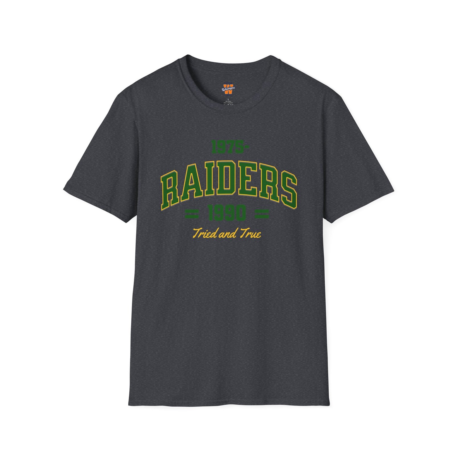 Waukegan Raiders 1975-1990 Tried and True Retro T-Shirt - Image 10