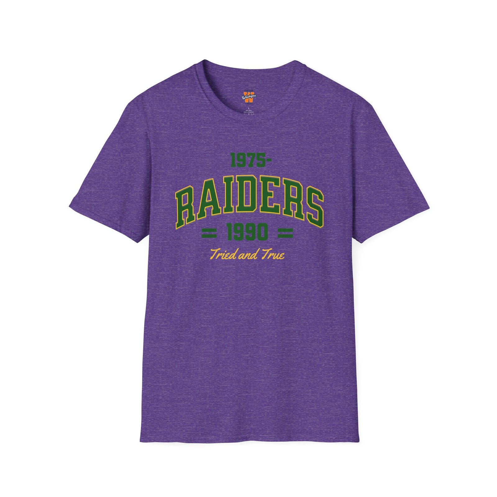 Waukegan Raiders 1975-1990 Tried and True Retro T-Shirt - Image 11