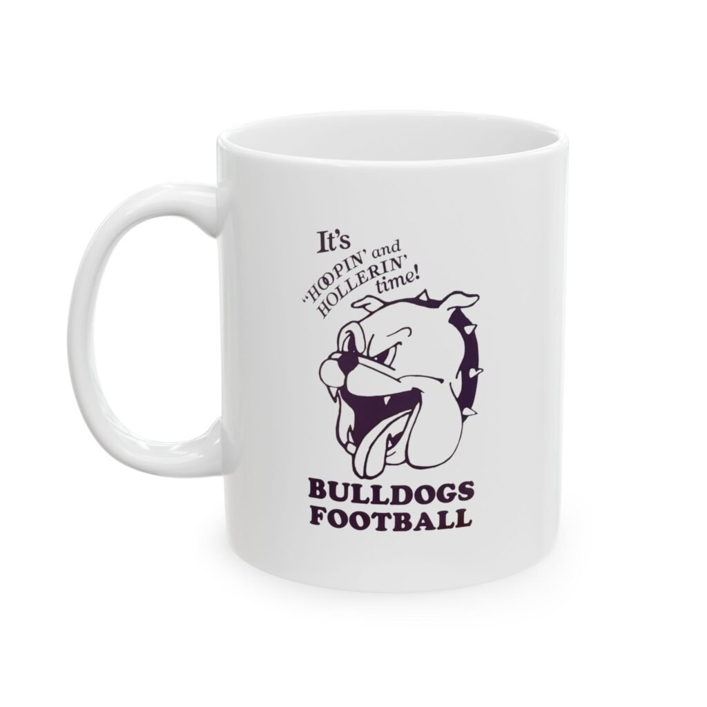 Waukegan IL Bulldogs High School Football Retro 11oz mug