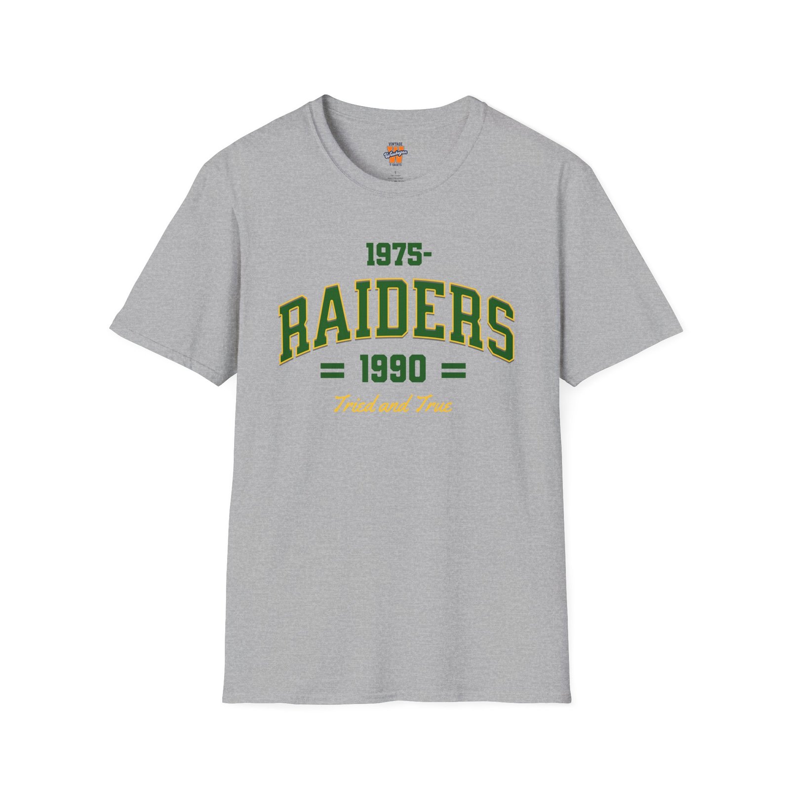 Waukegan Raiders 1975-1990 Tried and True Retro T-Shirt - Image 4