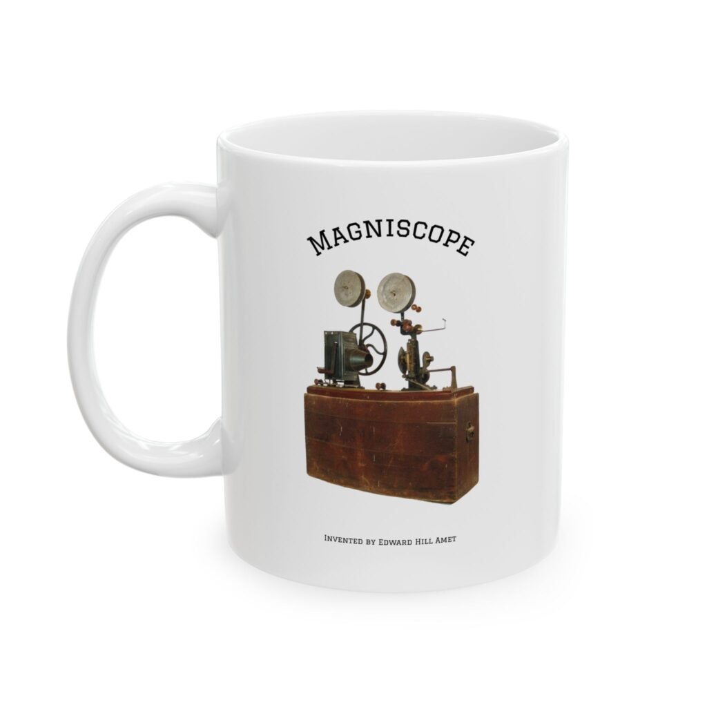 Edward Amet Inventor Magniscope Motion Picture Projector Ceramic Mug