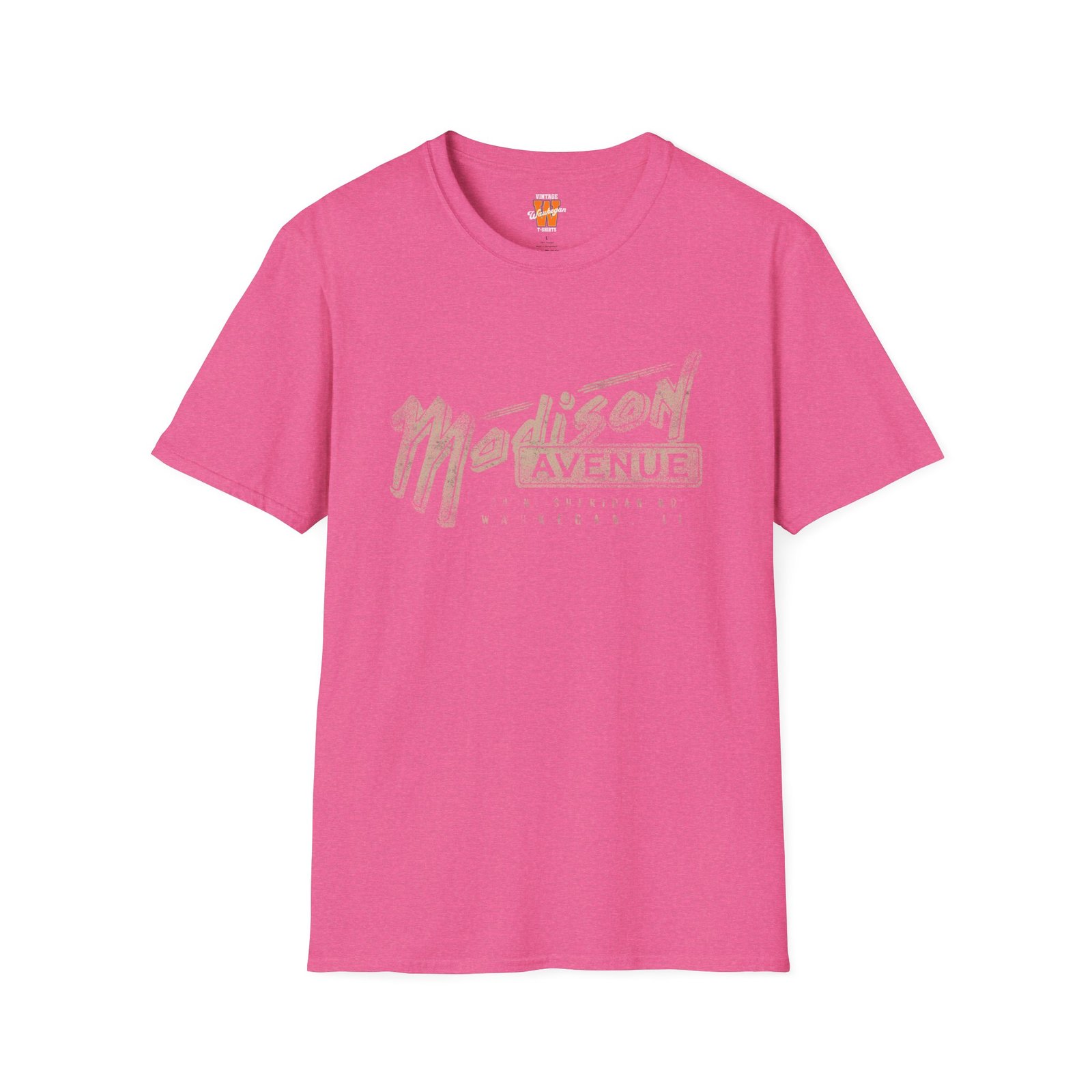 Madison Avenue Vintage T-Shirt — Waukegan IL Fine Dining Sign Tee - Image 4