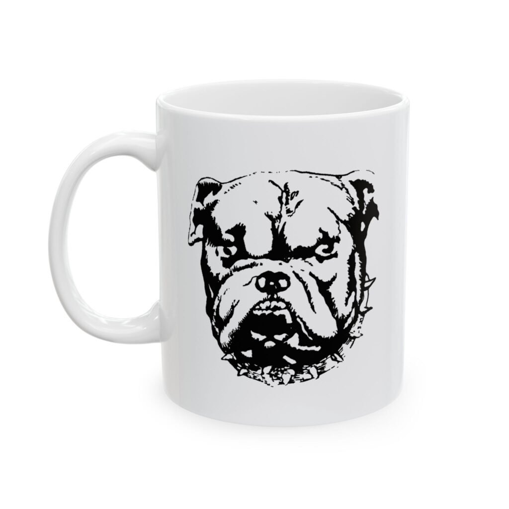 Authentic Vtg Waukegan Bulldogs Repro Bulldog Coffee Cup 11oz Mug