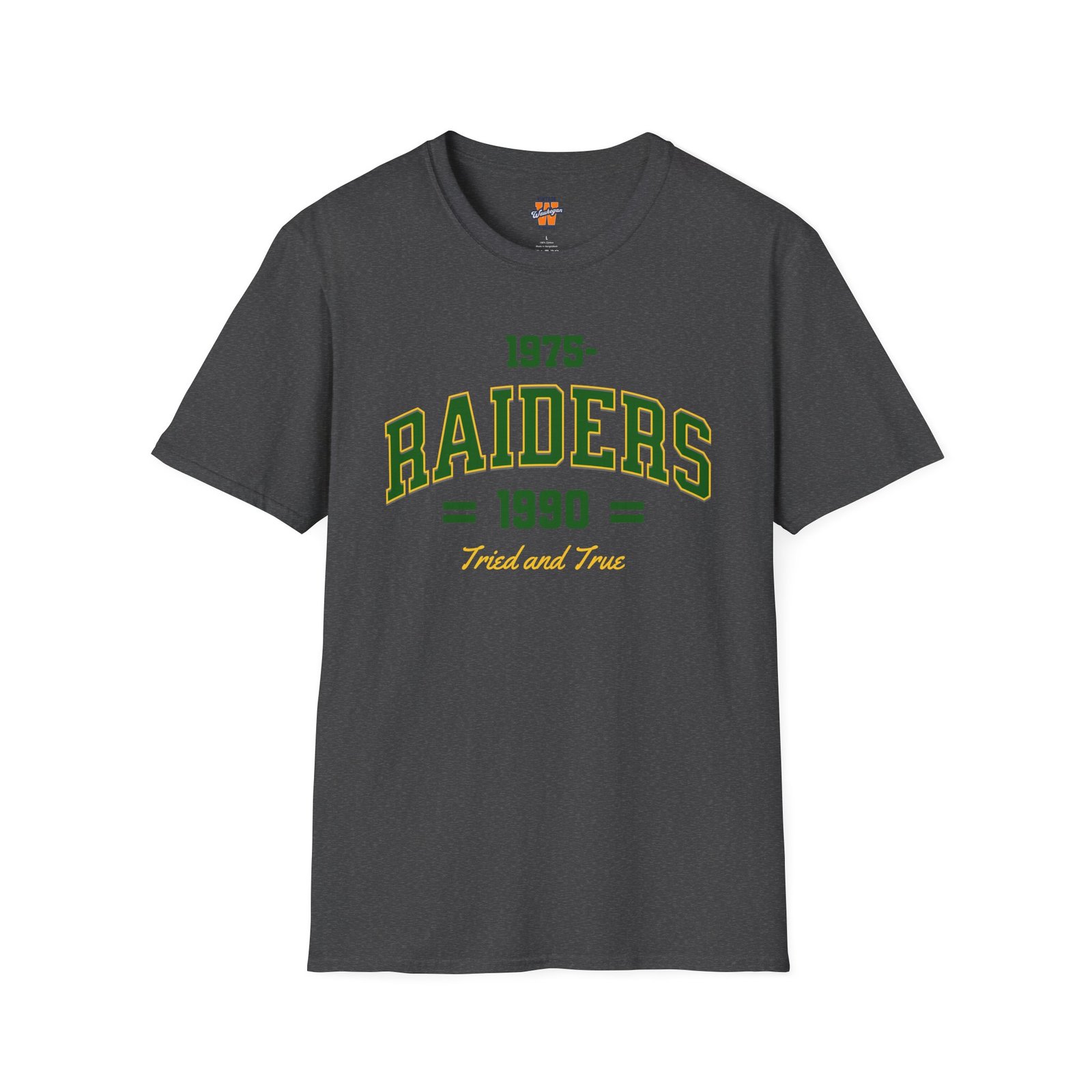 Waukegan Raiders 1975-1990 Tried and True Retro T-Shirt - Image 9