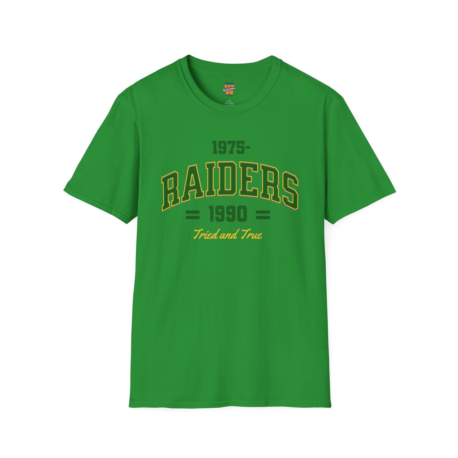 Waukegan Raiders 1975-1990 Tried and True Retro T-Shirt - Image 8