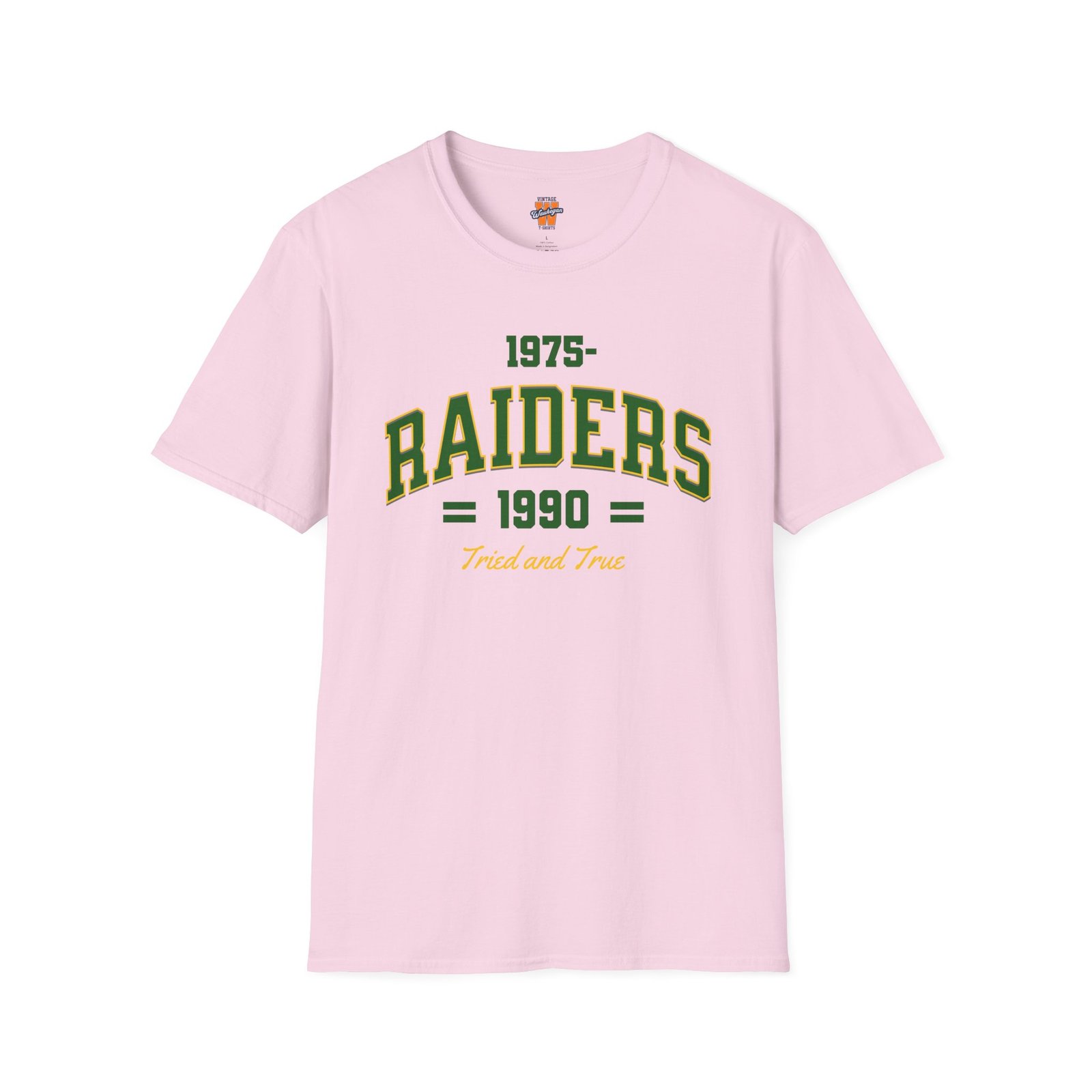Waukegan Raiders 1975-1990 Tried and True Retro T-Shirt - Image 12