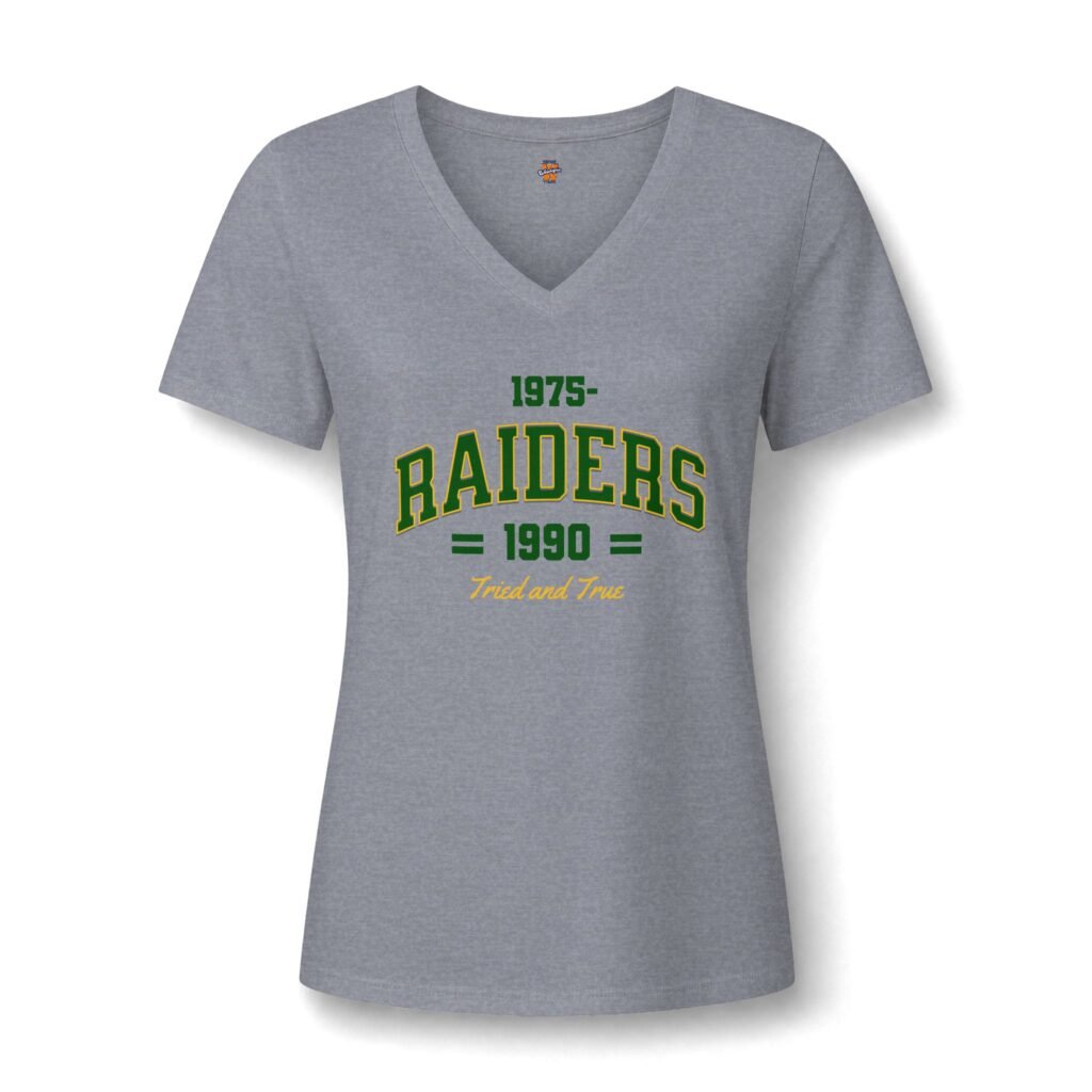 Raiders Tried & True Vintage 1975-1990 Women's V-Neck Tee