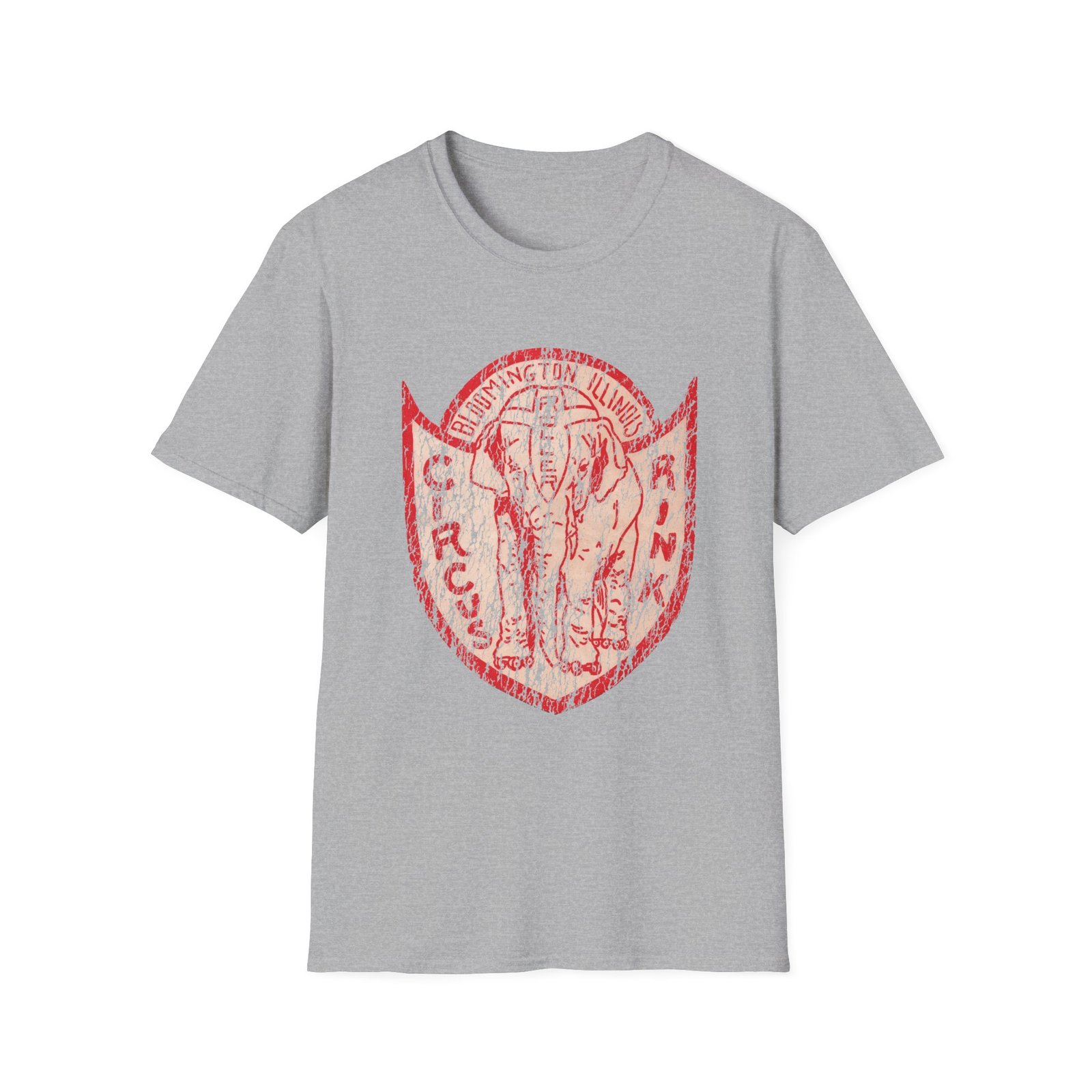 Circus Elephant Vintage Shield T-Shirt - Image 2