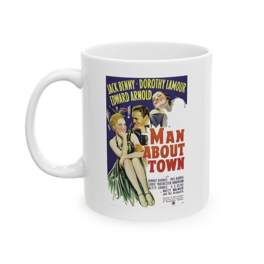 Jack Benny Film Mug Man About Town Ceramic Mug