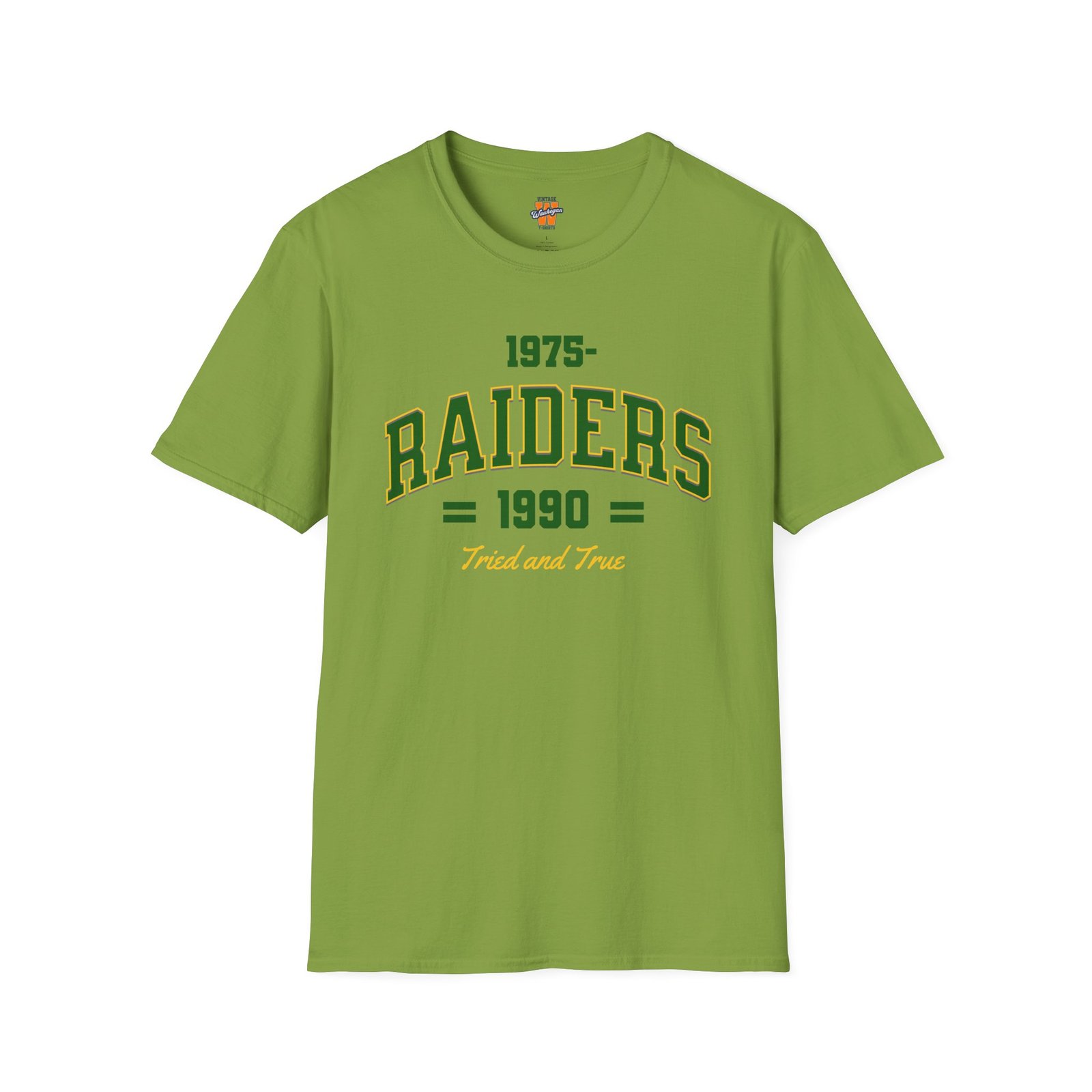 Waukegan Raiders 1975-1990 Tried and True Retro T-Shirt - Image 6